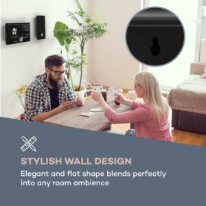 Auna Stereosonic, stereo systém, nástenná montáž, CD prehrávač, USB, BT, čierny