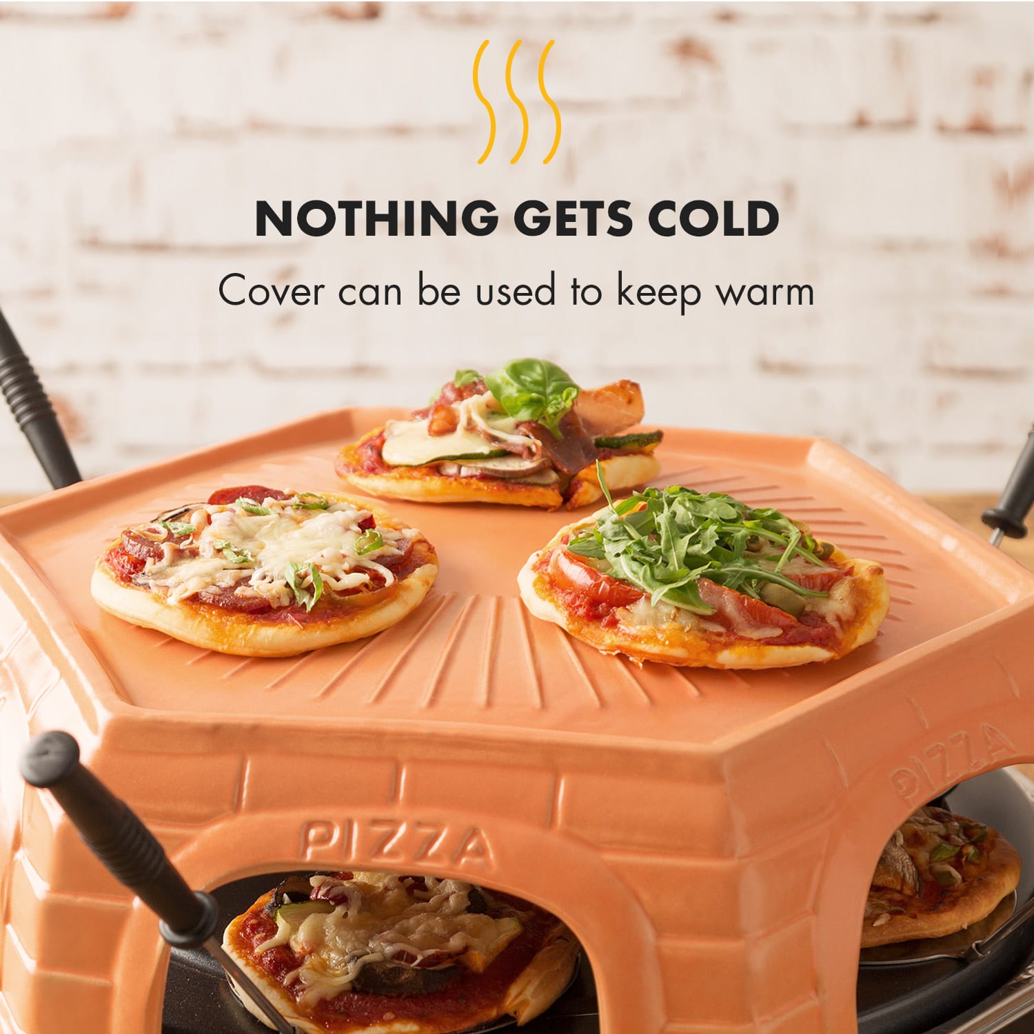 Klarstein Capricciosa, rúra na pečenie pizze, 1500 W, kryt z terakoty, funkcia udržiavania teploty – Obrázok 5