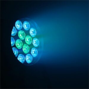 Beamz BPP225 PAR 64, LED reflektor, 6v1 LED diódy, RGBWA-UV, 200 W, čierny