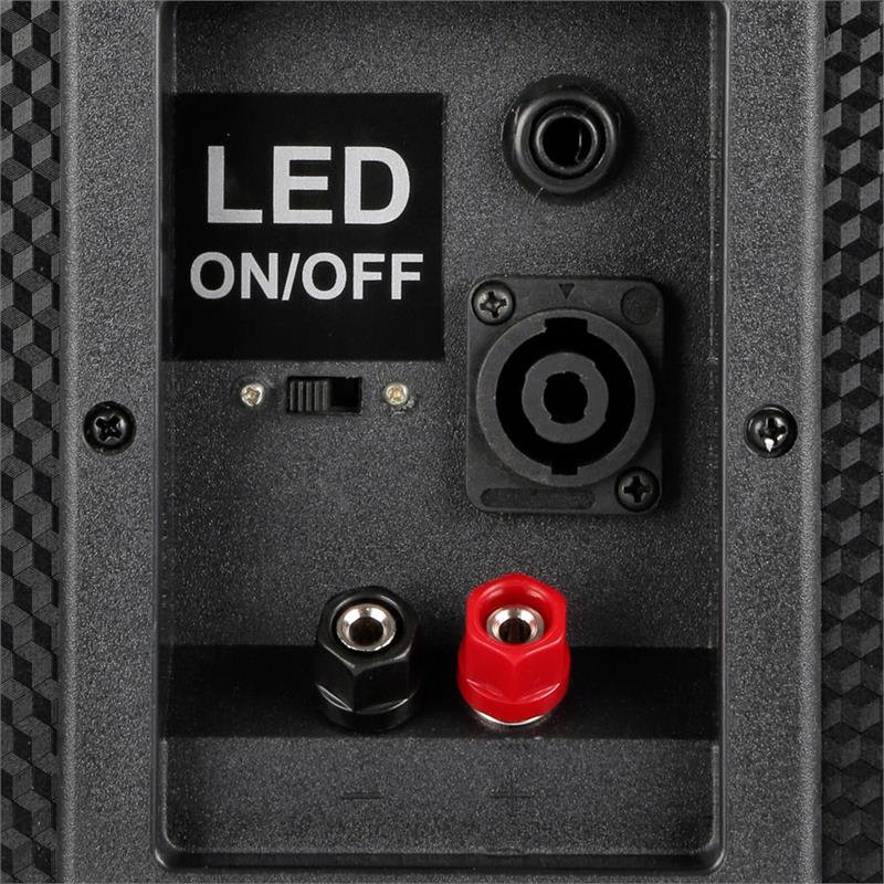 Fenton TL 1012 LED, PA reproduktor, 900 W, 12" woofer, 10" stredno tónový reproduktor – Obrázok 2