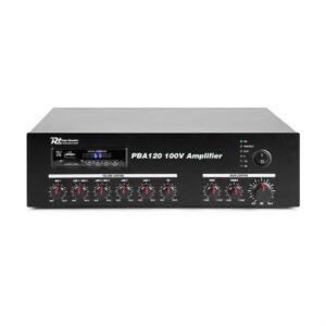 Power Dynamics PBA120, 100 V zosilňovač, 120 W, USB/SD, MP3, bluetooth