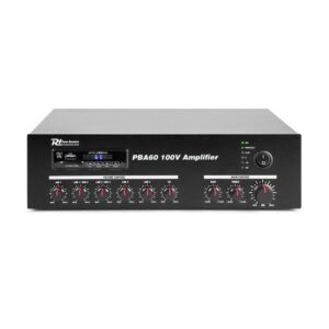 Power Dynamics PBA60, 100 V zosilňovač, 60 W, USB/SD port, MP3, bluetooth