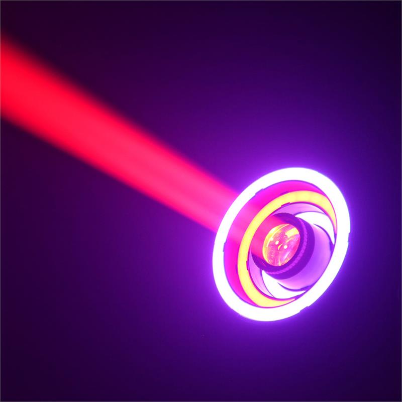 Beamz Illusion 2, 30 W, LED biele, 3v1 SMD RGB LED kruh, DMX režim alebo samostatný režim , čierna – Obrázok 4