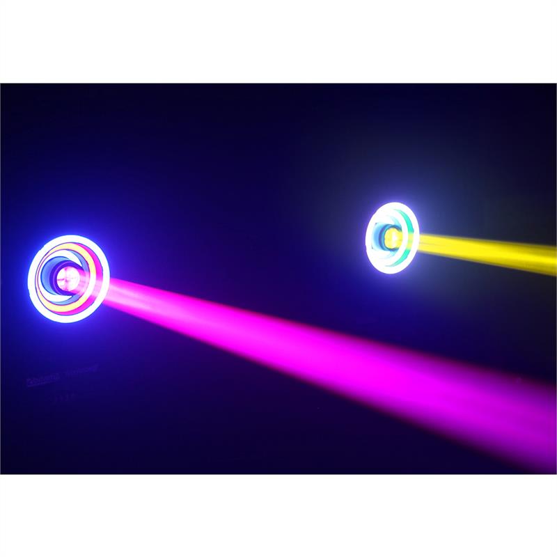 Beamz Illusion 2, 30 W, LED biele, 3v1 SMD RGB LED kruh, DMX režim alebo samostatný režim , čierna – Obrázok 5
