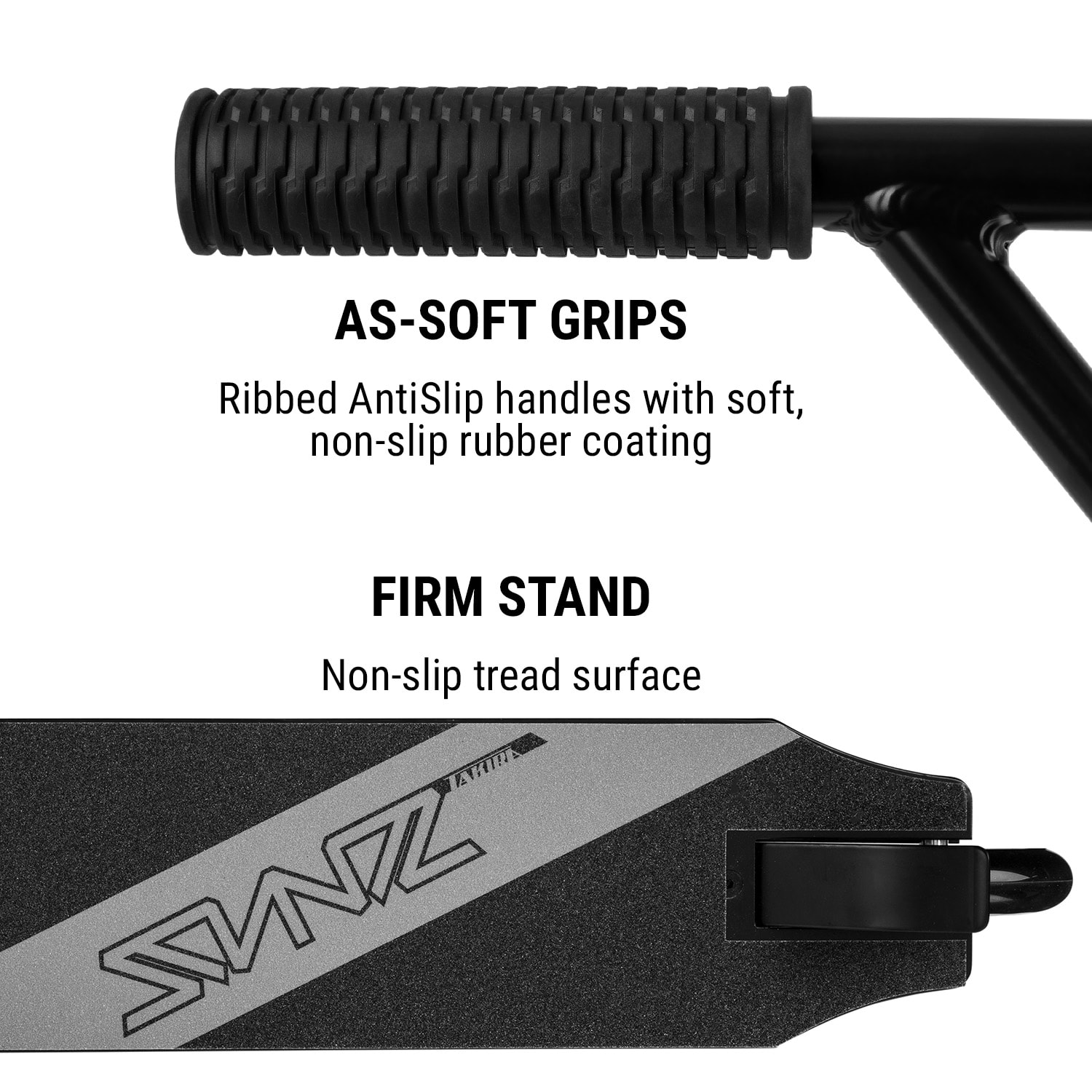 Takira Stuntz, kolobežka, hliník, 100 mm PU kolesá, ložiská ABEC-9, 360° riadidlá – Obrázok 5