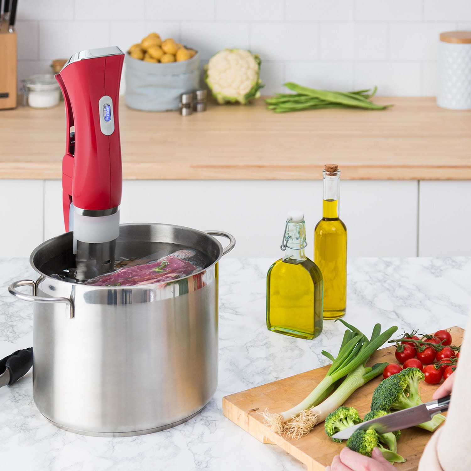 Klarstein Quickstick, Sous Vide varič, 20 l, termostat, cirkulačné čerpadlo, nehrdzavejúca oceľ