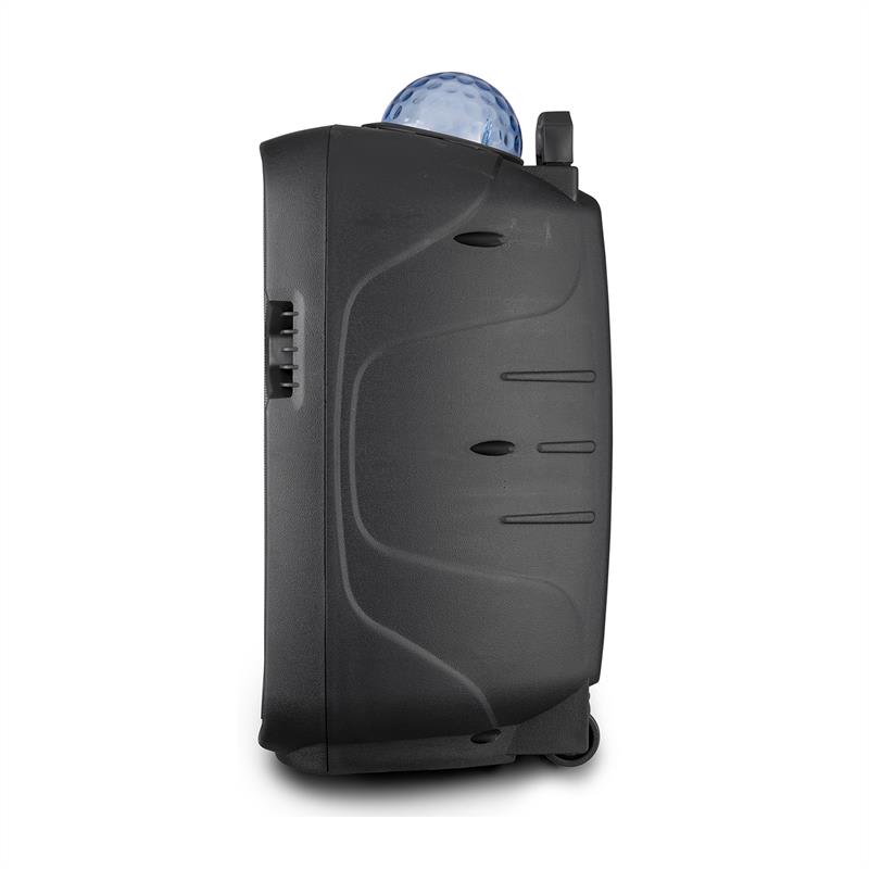 Fenton FT12JB, aktívny reproduktor, 12", 700 W, BT/USB/SD/MP3/AUX-In, LED, jellyball, akumulátor – Obrázok 2