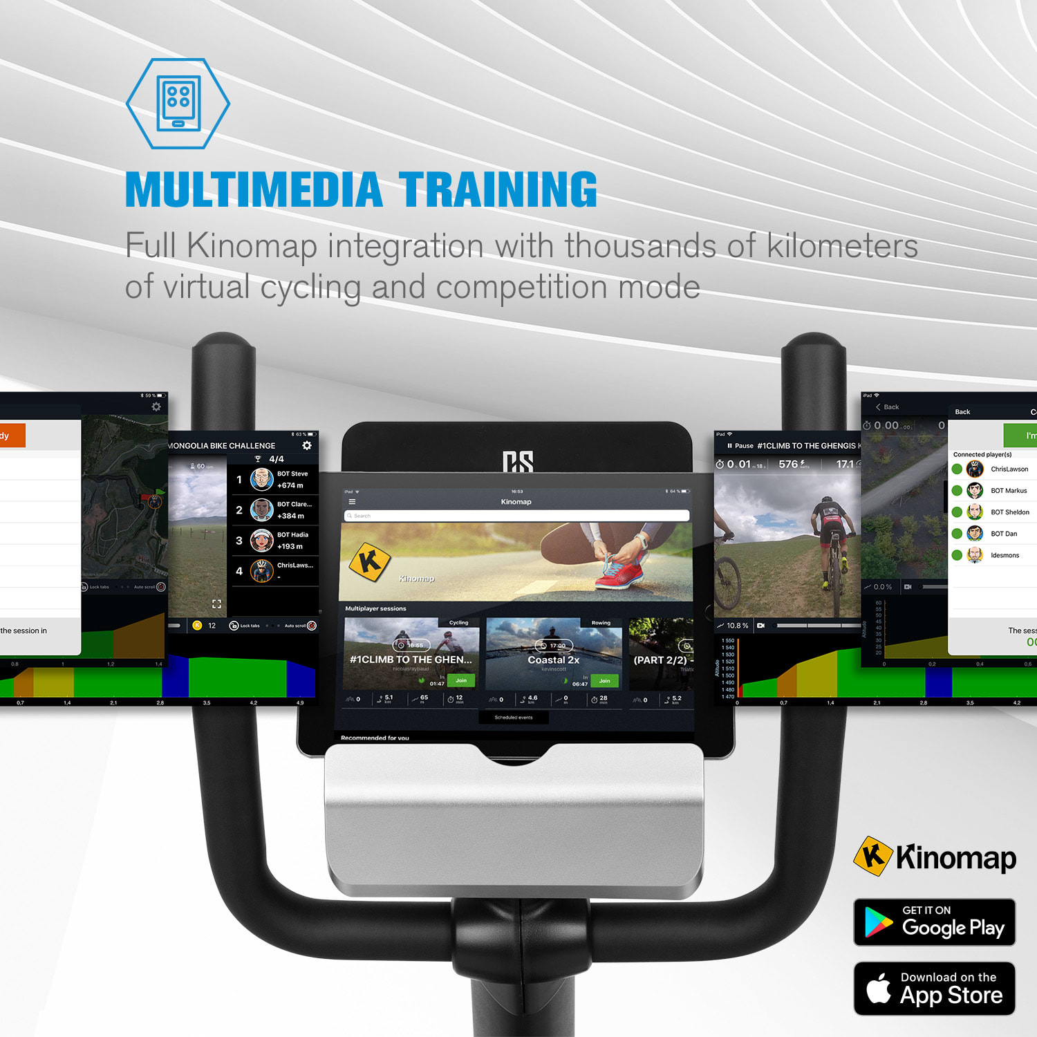 Capital Sports Evo Deluxe, kardio bicykel, bluetooth, aplikácia, 20 kg zotrvačník – Obrázok 3