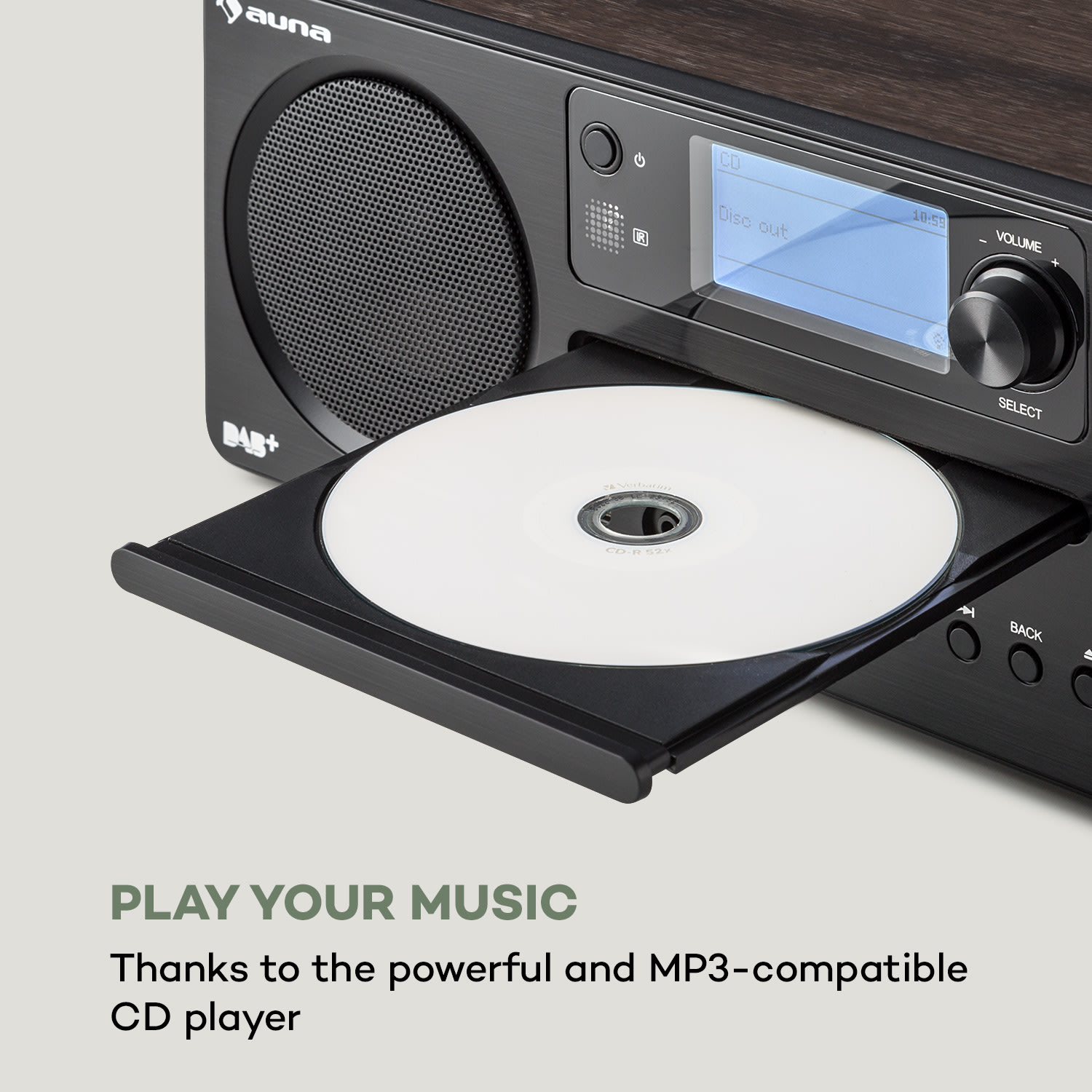 Auna Worldwide CD, internetové rádio, Spotify Connect, ovládanie cez aplikáciu, bluetooth, vlašský orech – Obrázok 2
