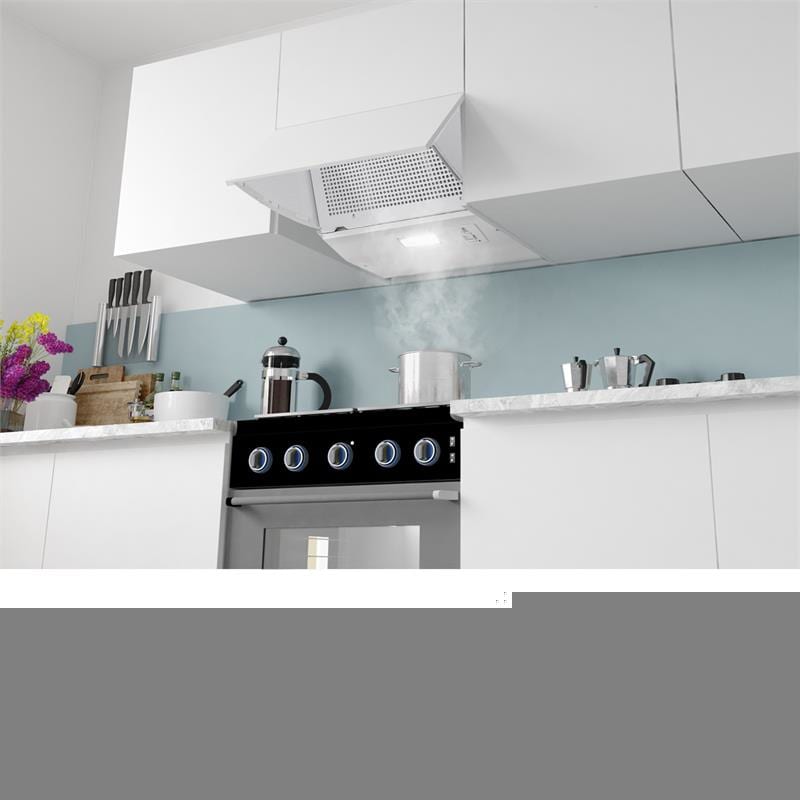 Klarstein Incognito, digestor, 250 m³/h, 60 W, LED svetlo, biely