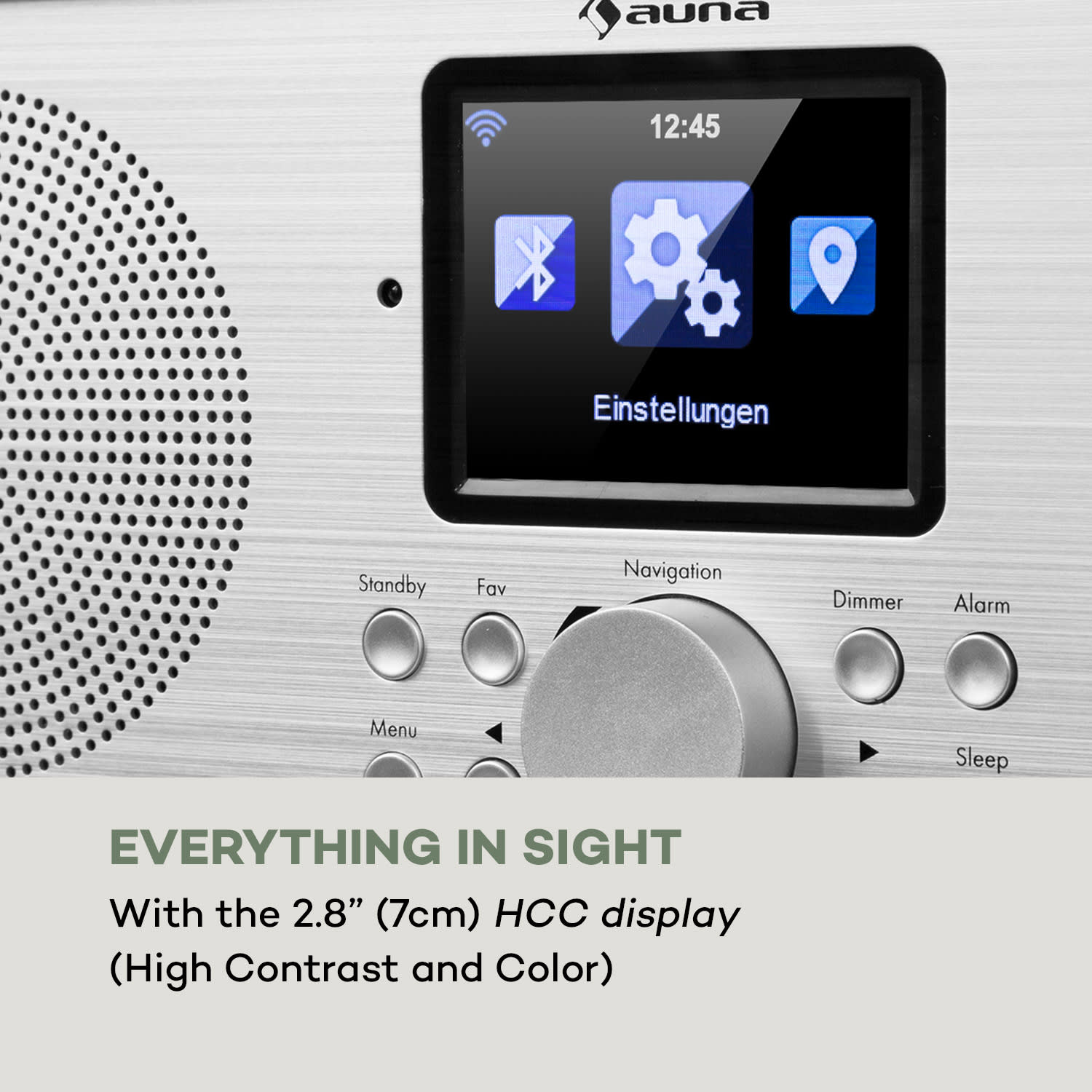 Auna Silver Star Stereo, internetové DAB+/FM rádio, WiFi, BT, DAB+/FM, biele – Obrázok 5