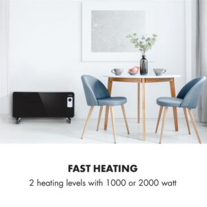 Klarstein Hot Spot CV20, konvektor, 2000 W, IP24, diaľkový ovládač, čierny