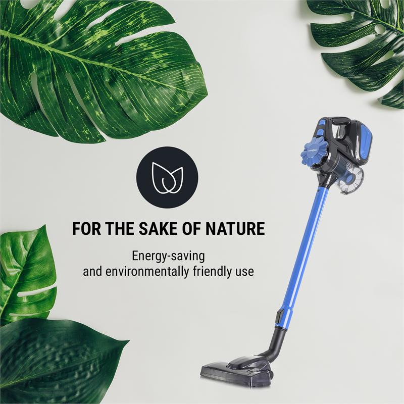 OneConcept CleanTurbo, cyklónový ručný vysávač, 600 W, MultiCyclonic System, modrý – Obrázok 5