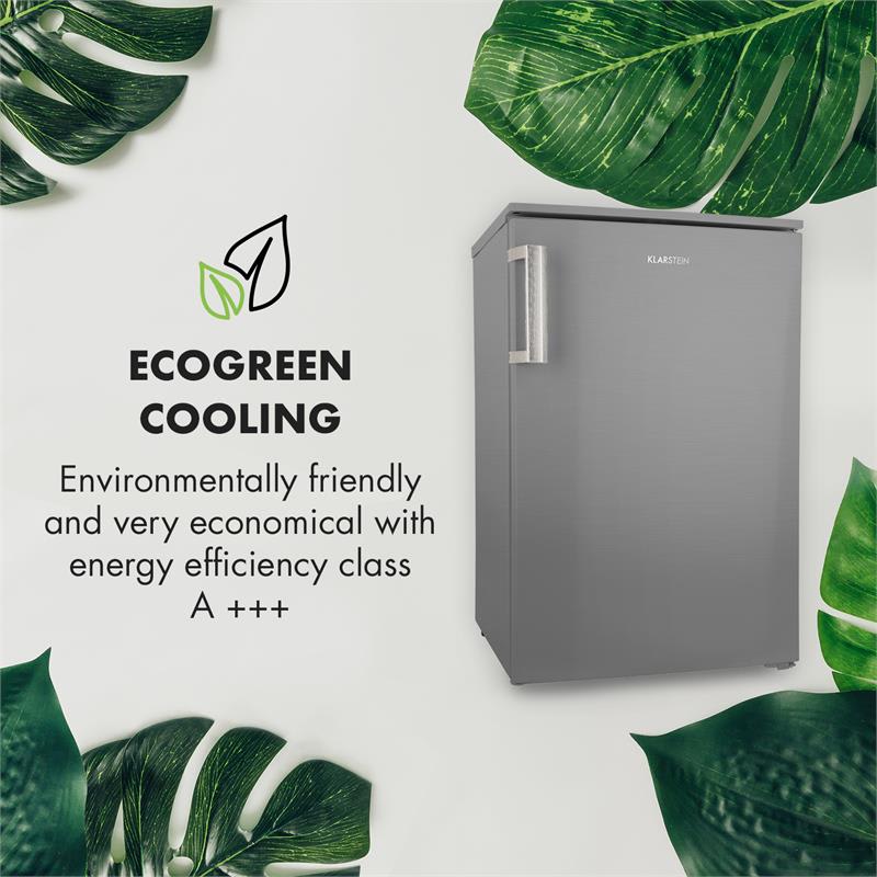 Klarstein Garfield XL Eco+, mraznička, 80 l, 3 zásuvky, inoxový vzhľad, strieborná – Obrázok 2