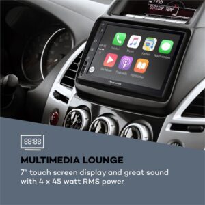 Auna MVD-400 CP, autorádio, 7" dotykový displej, 4 x 45 W max., BT, Android Auto, USB, 2 DIN, čierny