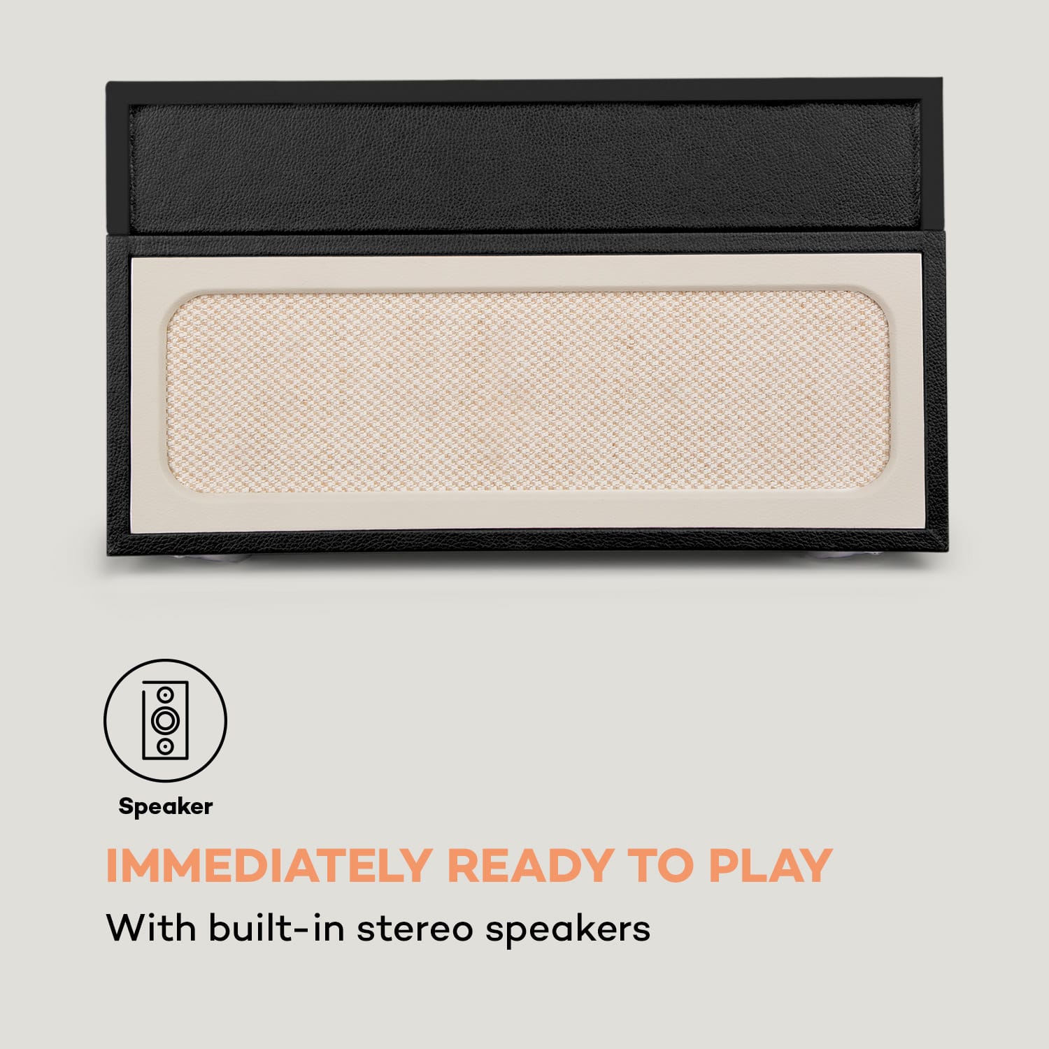 Auna Sarah Ann, gramofón, bluetooth, USB, 33, 45 a 78 ot./min., čierny/krémový – Obrázok 5