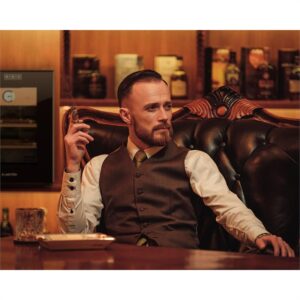 Klarstein El Presidente 33, humidor, 50 W, dotykový, bukové drevo, 33 l, LED, čierny