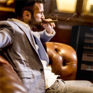 Klarstein El Presidente 65, humidor, 70 W, dotykový, bukové drevo, 65 l, LED, čierny
