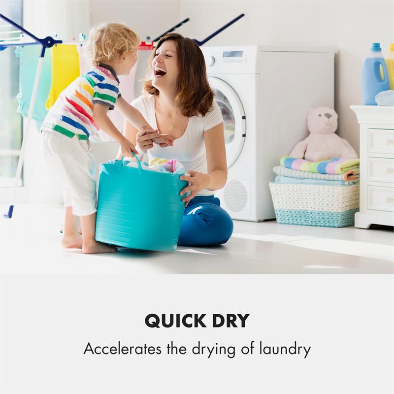 Klarstein AeroDry 10, odvlhčovač vzduchu, 265 W, 10 l/d, 135 m³/h, 25 m², DrySelect, 37 dB, biely – Obrázok 5