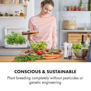 Klarstein GrowIt Cuisine, inteligentná domáca záhrada, 10 rastlín, 25 W LED, 2 litre
