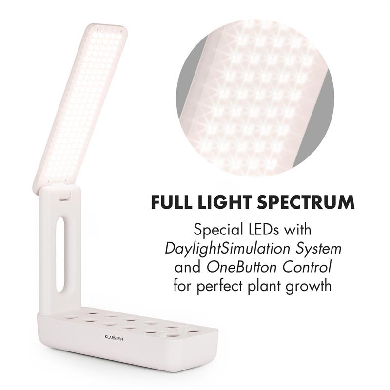 Klarstein GrowIt Cuisine, inteligentná domáca záhrada, 10 rastlín, 25 W LED, 2 litre – Obrázok 4