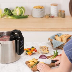 Klarstein Quickstick Free, Sous Vide varič, 0 - 95 °C, LCD dotykový displej, čierne