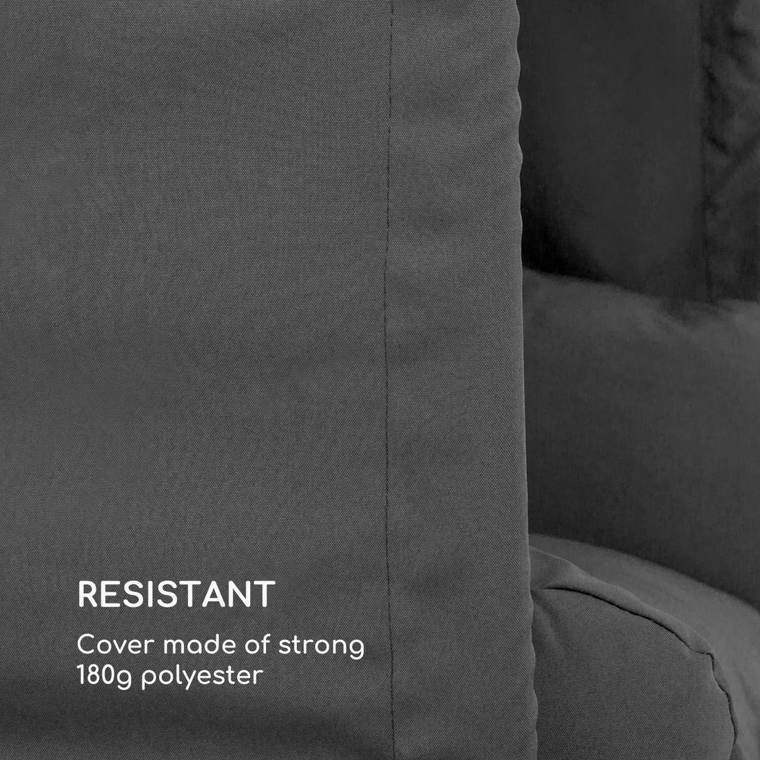 Blumfeldt Bella Donna závesné kreslo s vankúšom 180g polyester tmavosivý – Obrázok 4