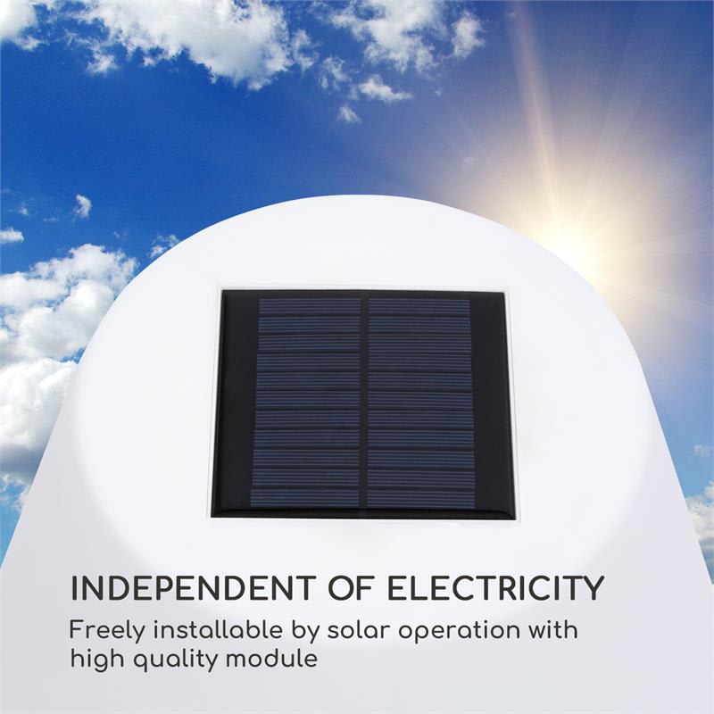 Blumfeldt Moody Solar ST, lampa, solárna prevádzka, IP65, PE tienidlo lampy – Obrázok 2