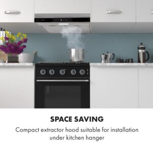 Klarstein Contempo Neo, digestor, 60 cm, podskrinkový, 175 m³/h, akryl, nehrdzavejúca oceľ