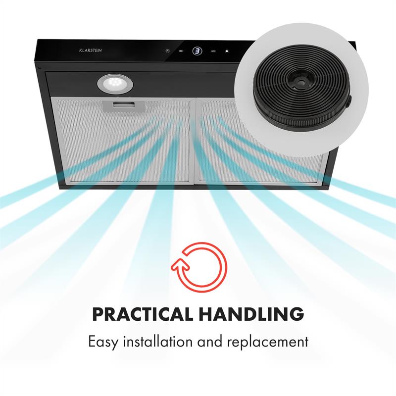 Klarstein UltraClean, filter s aktívnym uhlím, ø 13,9 cm, náhradný filter, príslušenstvo – Obrázok 2