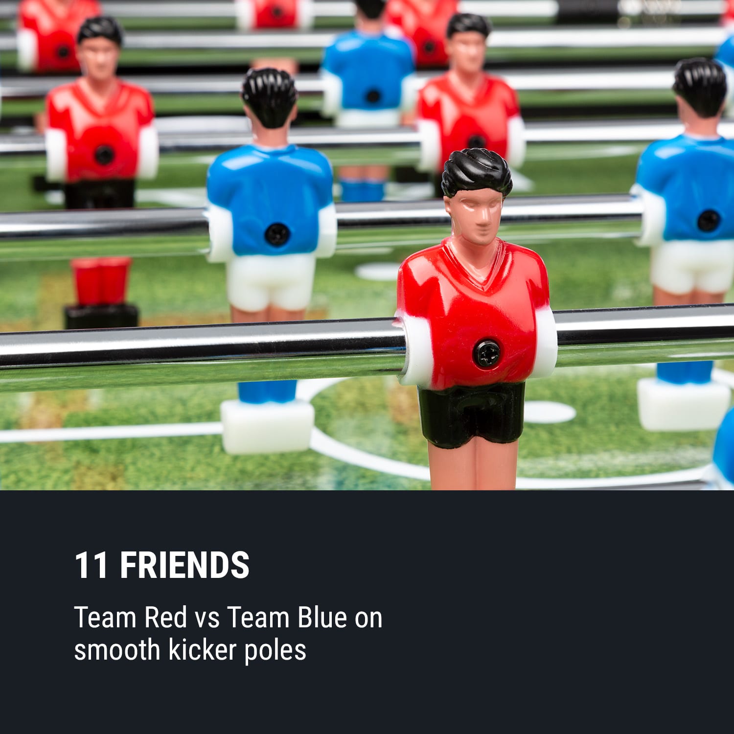 KLARFIT Spin 2 v 1, hrací stôl, biliard, kalčeto, 180° otočný, hracie príslušenstvo, čierny – Obrázok 3