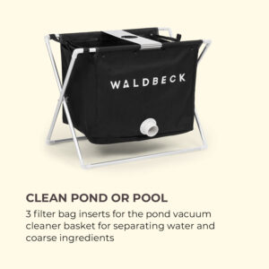 Waldbeck Lakeside Power, náhradné filtračné vrecko do zberného koša jazierkového vysávača, 30 l
