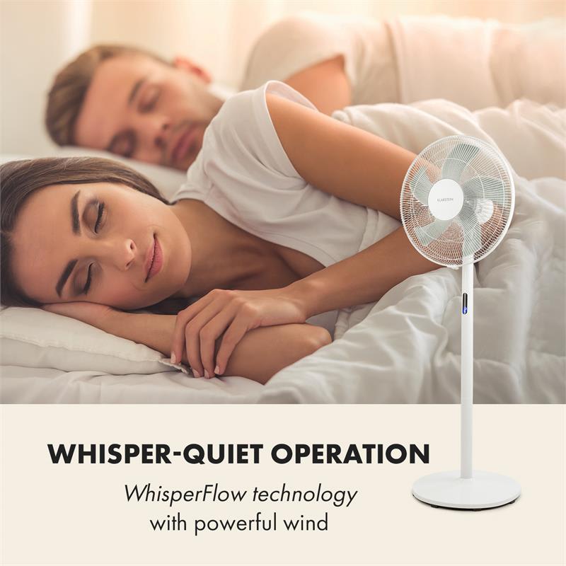 Klarstein Flex Stream, ventilátor, 8 rýchlostných stupňov, 8-hod. časovač, biely – Obrázok 2