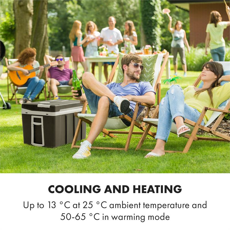 Klarstein BeerPacker Cool/Warm Box 50 litrov AC/DC Vozík – Obrázok 2