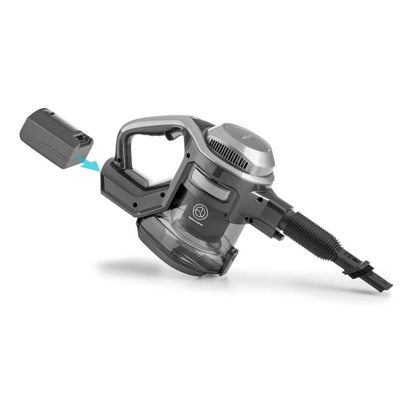OneConcept cleanFree, lítiovo-iónová batéria do akumulátorového vysávača, 22,2 V / 2.200 mA/h, sivá