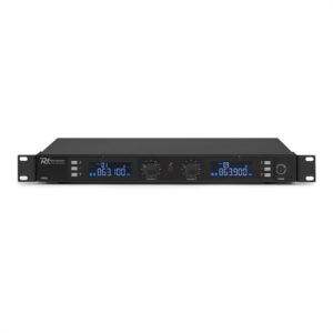 Power Dynamics PD632H 2X, 20-kanálová sada UHF bezdrôtových mikrofónov, 2 x ručný mikrofón, čierna
