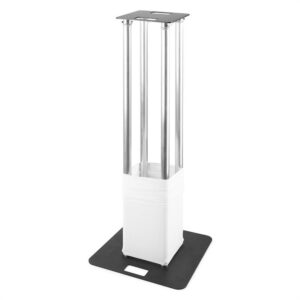 Beamz P30 Truss Tower, výška: 1,5m, základňa: 60x60cm, vežová platňa: 35x35cm, biela
