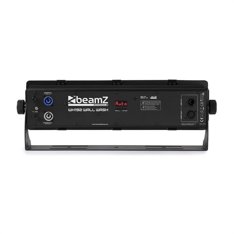 Beamz WH192, wall wash svetelný efekt, 100 W, 16 x 12 W 6 v 1 LED diódy, RGBWA-UV, IR diaľkový ovládač, čierny