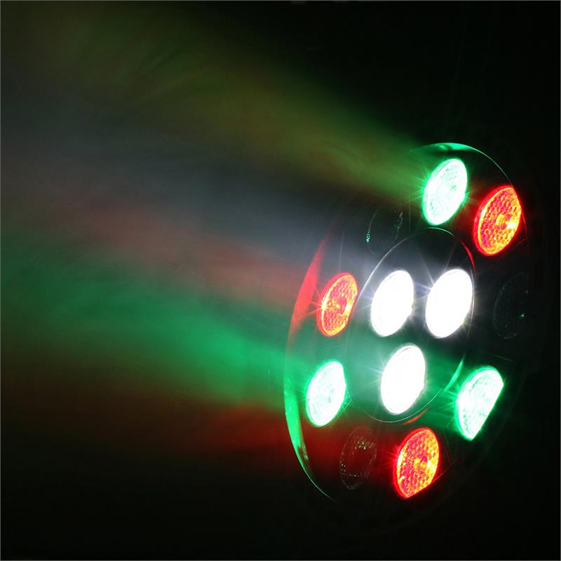 Beamz Party, UV Par reflektor, 15 W, 12 x UV LED dióda, DMX režim a samostatná prevádzka, LED displej, čierny – Obrázok 2
