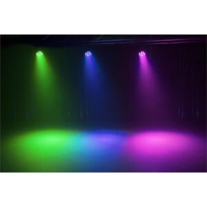 Beamz SlimPar 35, LED reflektor, 12 x 3 W 3 v 1 RGB LEDky, DMX/Standalone, čierny