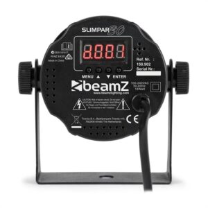 Beamz SlimPar 30, LED reflektor, 6 x 3 W 3 v 1 RGB LED diódy, diaľkový ovládač, čierny