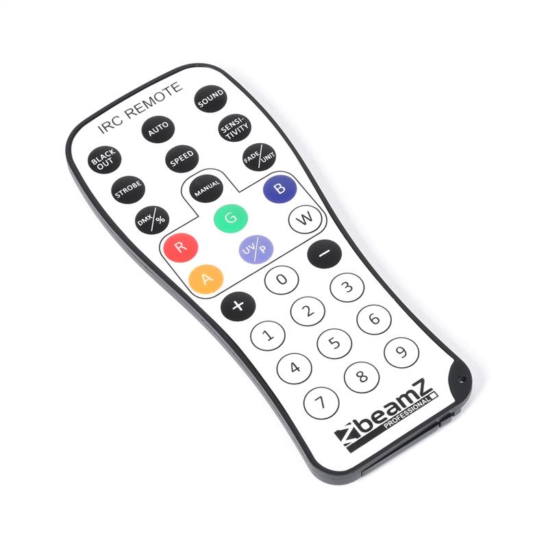 Beamz SlimPar 30, LED reflektor, 6 x 3 W 3 v 1 RGB LED diódy, diaľkový ovládač, čierny – Obrázok 2