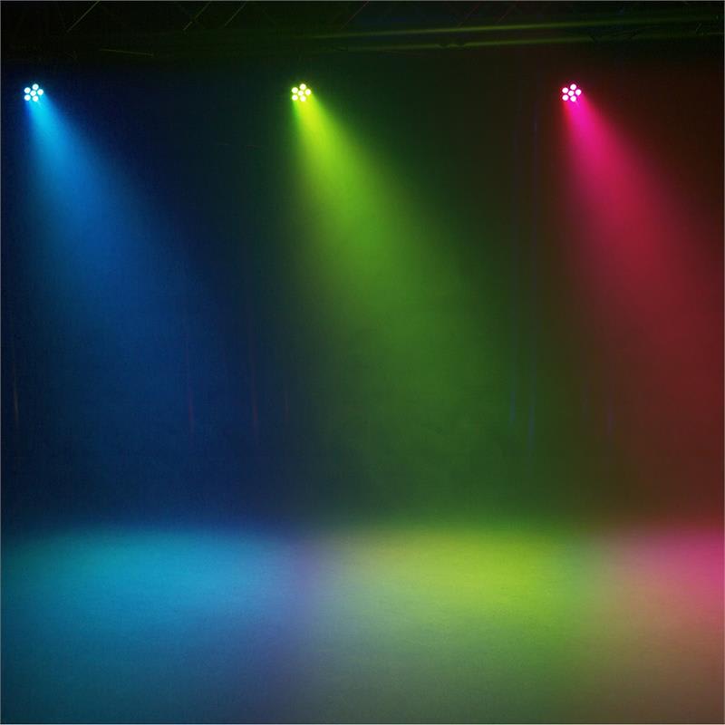 Beamz SlimPar 30, LED reflektor, 6 x 3 W 3 v 1 RGB LED diódy, diaľkový ovládač, čierny – Obrázok 3