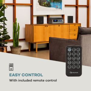 Auna Oxford, retro stereo systém, DAB+/FM rádio, BT funkcia, vinyl, CD, AUX, tmavosivý
