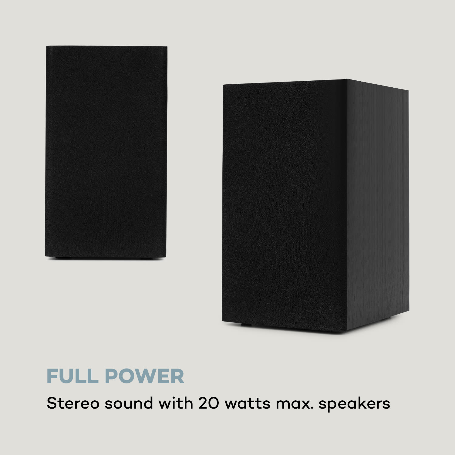 Auna Connect System S, stereo systém + reproduktor, 20 W max., internet/DAB+, strieborný – Obrázok 4