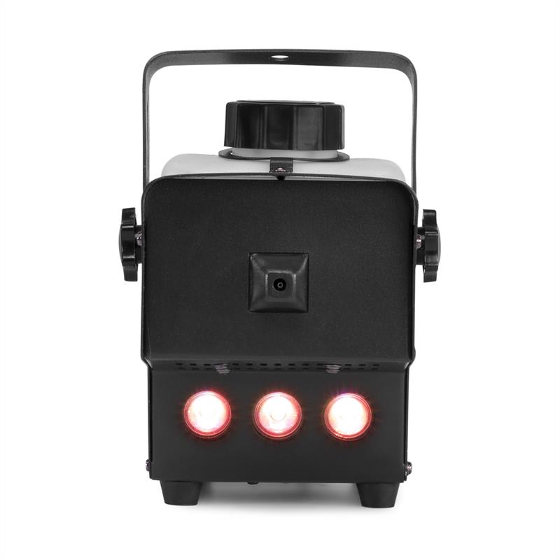 Beamz Rage 600LED, výrobník hmly, 600 W, 65 m³/min., 3 x LED, 0,5 l, káblový diaľkový ovládač