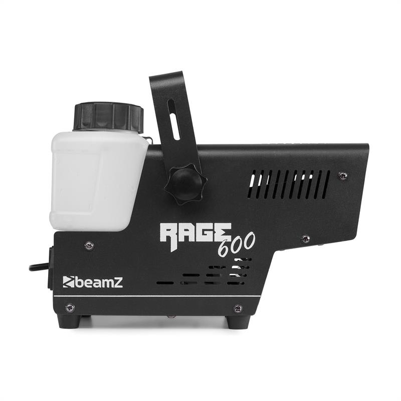 Beamz Rage 600LED, výrobník hmly, 600 W, 65 m³/min., 3 x LED, 0,5 l, káblový diaľkový ovládač – Obrázok 2