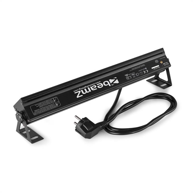 Beamz BUVW83, LED svetelná rampa, 8 x 3 W, UV/WW, 2 v 1, 30 W, Plug & Play, tichá prevádzka – Obrázok 3