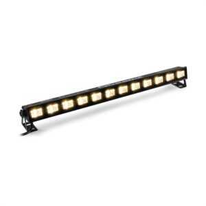 Beamz BUVW123, LED svetelná rampa, 8 x 3 W, UV/WW, 2 v 1, 30 W, čierna