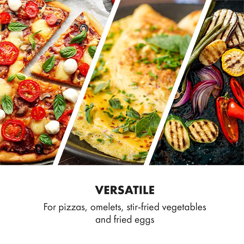 Klarstein AeroVital Cube Chef, tanier na pizzu, vysoký nástavec na grilovanie, príslušenstvo, nehrdzavejúca oceľ – Obrázok 2